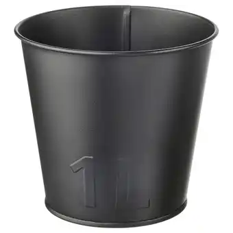 Ikea ÅkerbÄr Plant pot, indoor/outdoor anthracite, 4 ¾ offer