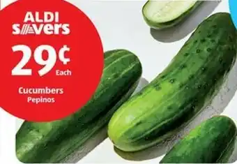 Aldi Cucumbers Pepinos offer
