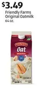 Aldi Friendly Farms Original Oatmilk offer