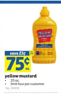 Lidl yellow mustard offer