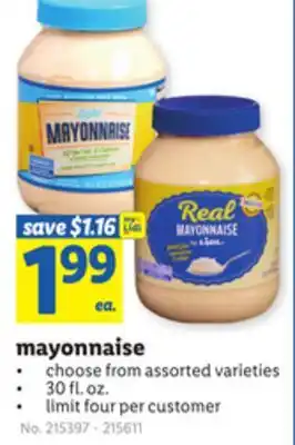 Lidl mayonnaise offer
