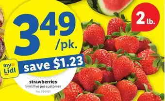 Lidl strawberries offer
