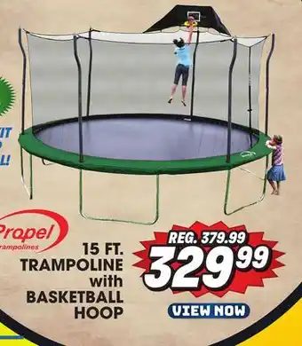 Big 5 Propel 15' Trampoline with Basketball Hoop offer