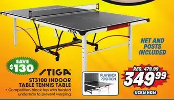 Big 5 Stiga ST3100 Indoor Table Tennis Table offer