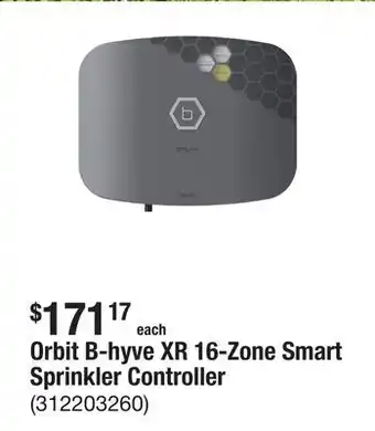 The Home Depot Orbit B-hyve XR 16-Zone Smart Sprinkler Controller offer