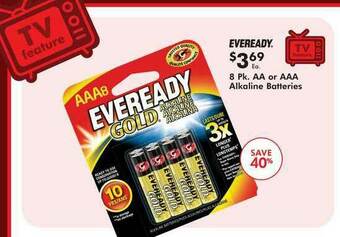 Valu Home Centers Eveready 8pk. Aa Or Aaa Alkaline Batteries offer