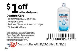 Denture Care Super Poligrip Poligrip Polident Cleanser Biotene Oral Care