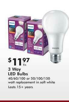 Valu Home Centers 3 Way Led Bulbs offer