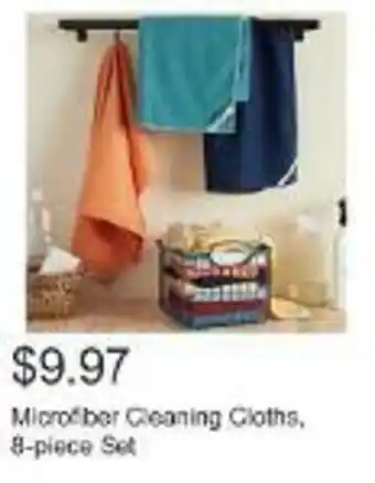 Microfiber Cleaning Cloths, 8-piece Set