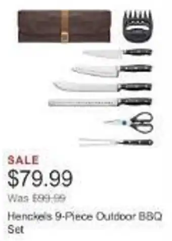 Costco Henckels 9-Piece Outdoor BBQ Set offer