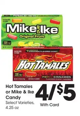 Ralphs Hot Tamales or Mike & Ike Candy offer