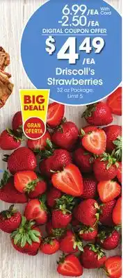 Ralphs Driscoll's Strawberries offer