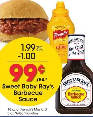 Ralphs Sweet Baby Ray's Barbecue Sauce offer