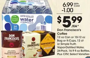 Ralphs Don Francisco's Coffee offer