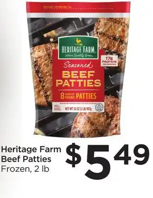 Food 4 Less Heritage Farm Beef Patties offer