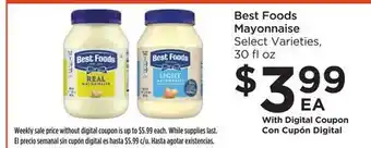 Food 4 Less Best Foods Mayonnaise offer