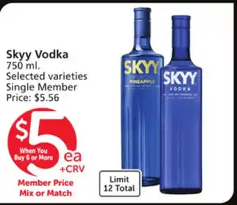 Albertsons Skyy Vodka offer