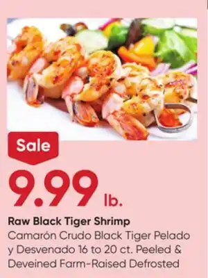 Stater Bros Raw Black Tiger Shrimp offer
