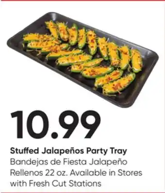 Stater Bros Stuffed Jalapeños Party Tray offer