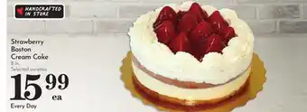 Pavilions Strawberry Boston Cream Cake offer