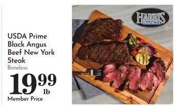 Pavilions USDA Prime Black Angus Beef New York Steak offer