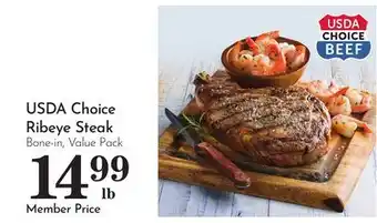 Pavilions USDA Choice Ribeye Steak offer