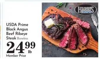 Pavilions USDA Prime Black Angus Beef Ribeye Steak offer