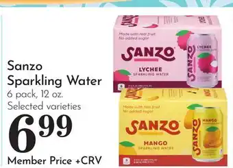 Pavilions Sanzo Sparkling Water offer