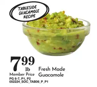 Pavilions Fresh Made Guacamole offer