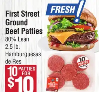 Smart & Final First Street Ground Beef Patties offer