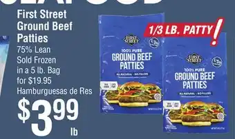 Smart & Final First Street Ground Beef Patties offer