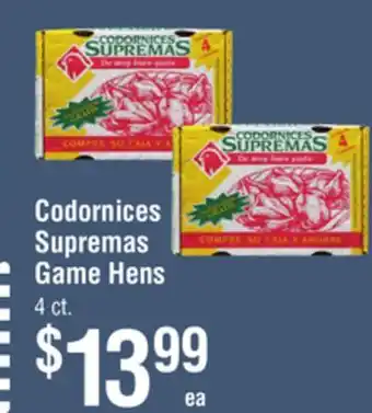 Smart & Final Codornices Supremas Game Hens offer