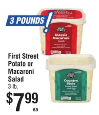 Smart & Final First Street Potato or Macaroni Salad offer