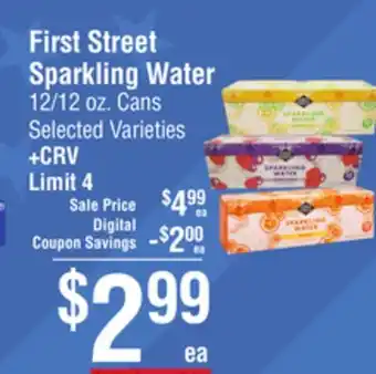 Smart & Final First Street Sparkling Water offer