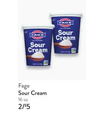 Fresh Thyme Fage Sour Cream offer
