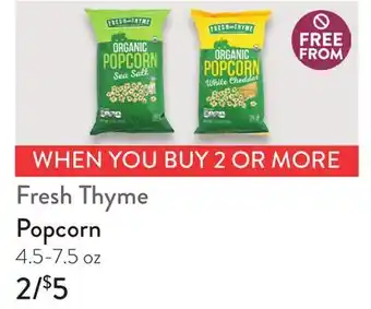 Fresh Thyme Fresh Thyme Popcorn offer