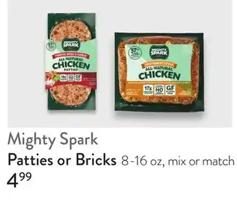 Fresh Thyme Mighty Spark Patties or Bricks offer