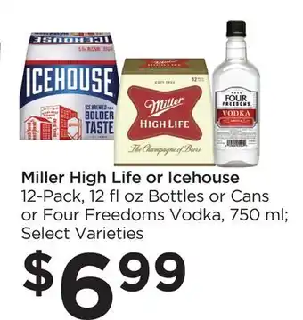 Food 4 Less Miller High Life or Icehouse offer