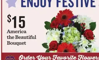 Mariano's America the Beautiful Bouquet offer