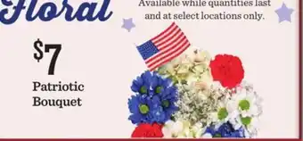Mariano's Patriotic Bouquet offer