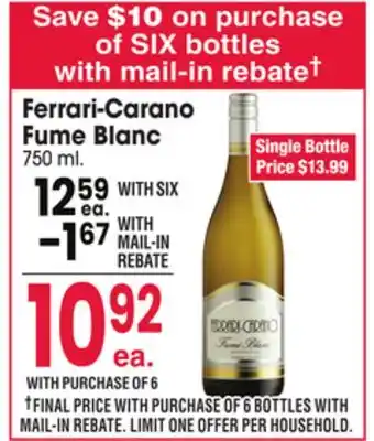 Jewel-Osco Ferrari-Carano Fume Blanc offer