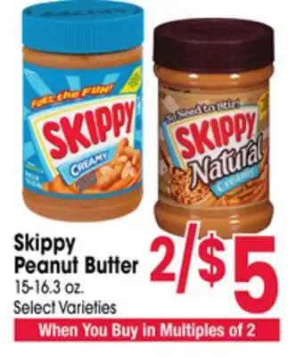 Jewel-Osco Skippy Peanut Butter offer