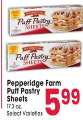 Jewel-Osco Pepperidge Farm Puff Pastry Sheets offer