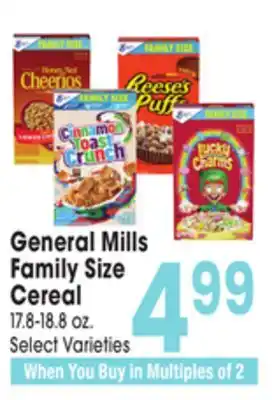 Jewel-Osco General Mills Family Size Cereal offer