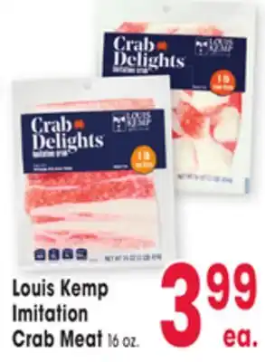 Jewel-Osco Louis Kemp Imitation Crab Meat offer