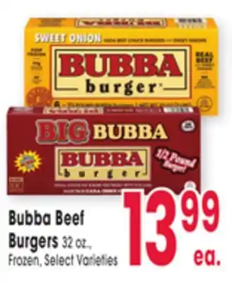 Jewel-Osco Bubba Beef Burgers offer