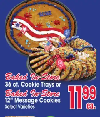 Jewel-Osco 36 ct. Cookie Trays or 12 Message Cookies offer