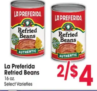 Jewel-Osco La Preferida Refried Beans offer