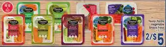 Jewel-Osco Taylor Farms Vegetable Snack Trays offer