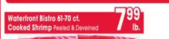 Jewel-Osco Waterfront Bistro 61-70 ct. Cooked Shrimp offer